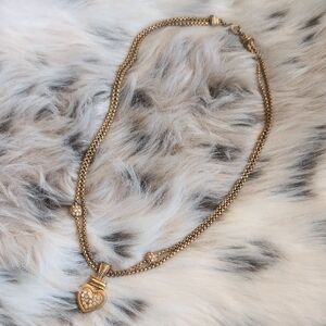 Elegant Gold Heart Pendant Necklace